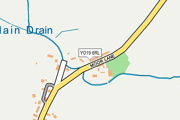 YO19 6RL map - OS OpenMap – Local (Ordnance Survey)