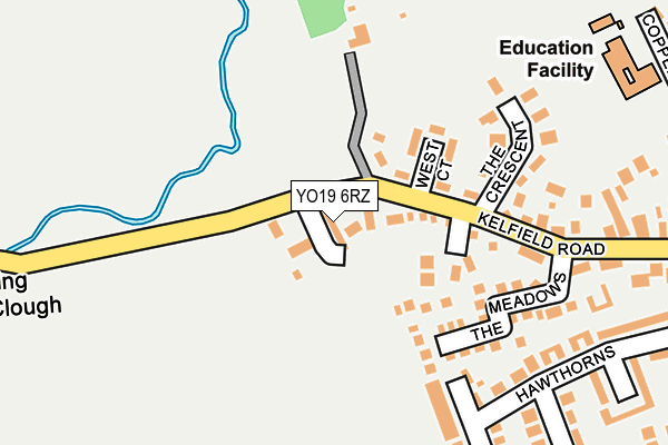 YO19 6RZ map - OS OpenMap – Local (Ordnance Survey)