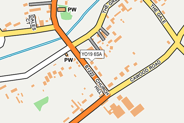 YO19 6SA map - OS OpenMap – Local (Ordnance Survey)