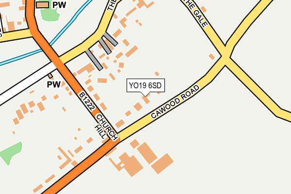YO19 6SD map - OS OpenMap – Local (Ordnance Survey)