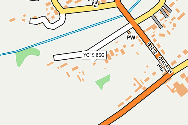 YO19 6SG map - OS OpenMap – Local (Ordnance Survey)