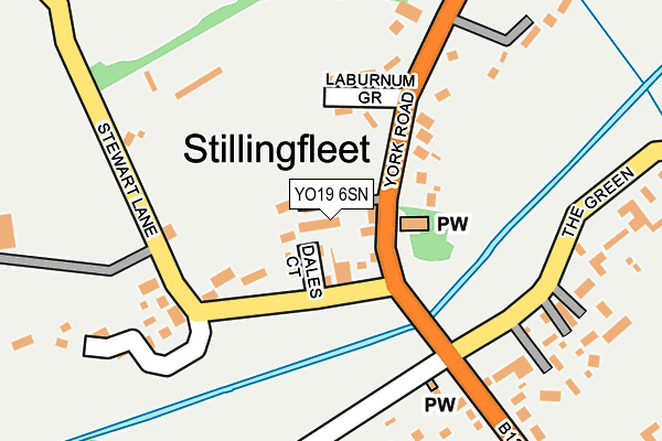 YO19 6SN map - OS OpenMap – Local (Ordnance Survey)