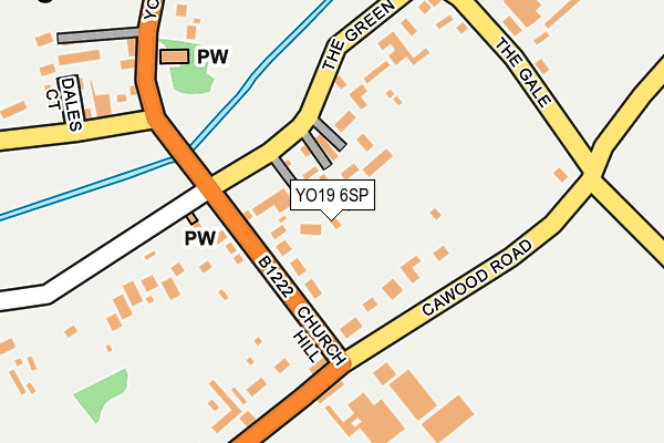 YO19 6SP map - OS OpenMap – Local (Ordnance Survey)