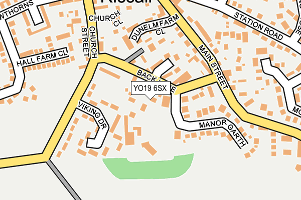 YO19 6SX map - OS OpenMap – Local (Ordnance Survey)