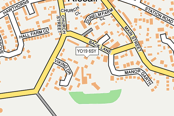 YO19 6SY map - OS OpenMap – Local (Ordnance Survey)