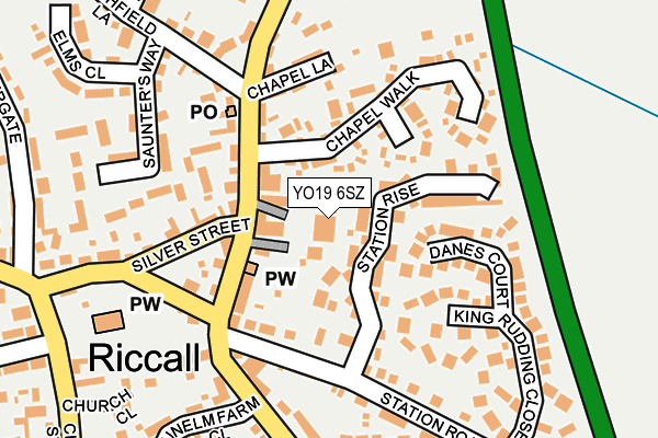 YO19 6SZ map - OS OpenMap – Local (Ordnance Survey)
