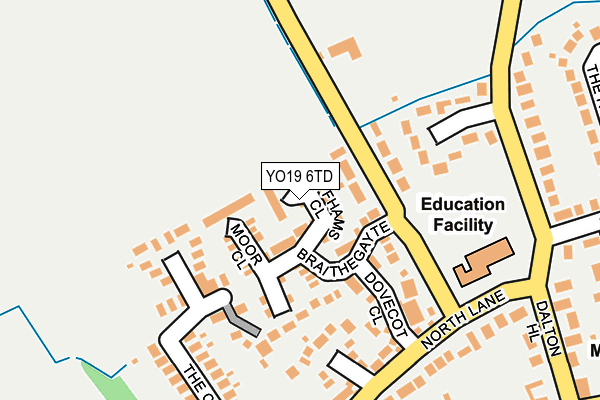 YO19 6TD map - OS OpenMap – Local (Ordnance Survey)