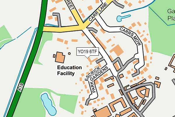 YO19 6TF map - OS OpenMap – Local (Ordnance Survey)