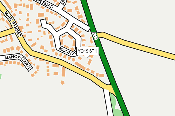 YO19 6TH map - OS OpenMap – Local (Ordnance Survey)