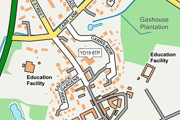 YO19 6TP map - OS OpenMap – Local (Ordnance Survey)