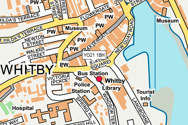 YO21 1BH map - OS OpenMap – Local (Ordnance Survey)