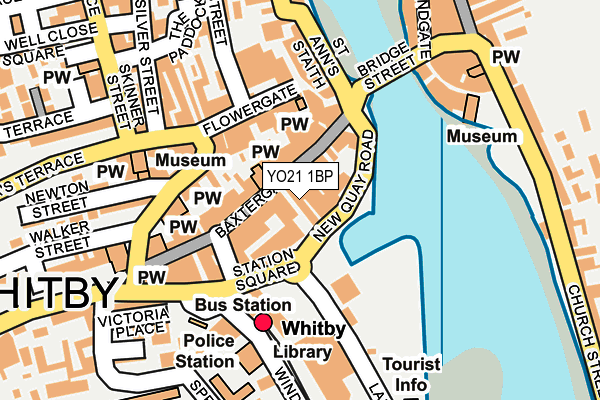 YO21 1BP map - OS OpenMap – Local (Ordnance Survey)