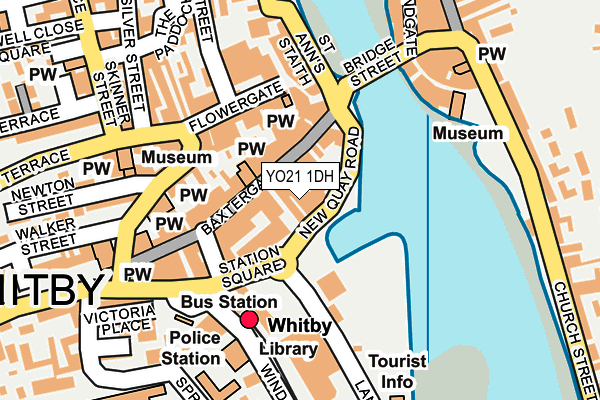 YO21 1DH map - OS OpenMap – Local (Ordnance Survey)