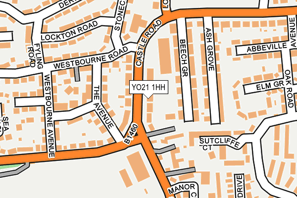 YO21 1HH map - OS OpenMap – Local (Ordnance Survey)