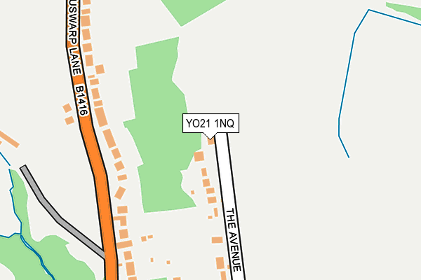 YO21 1NQ map - OS OpenMap – Local (Ordnance Survey)