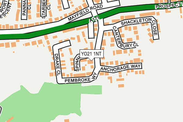 YO21 1NT map - OS OpenMap – Local (Ordnance Survey)