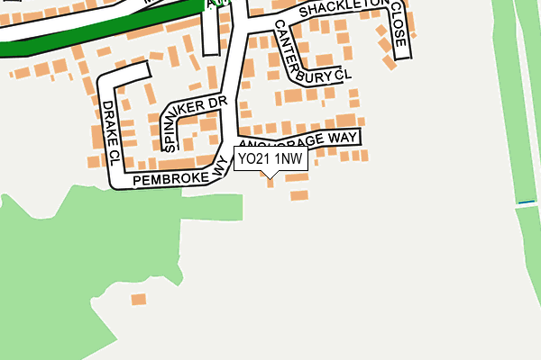 YO21 1NW map - OS OpenMap – Local (Ordnance Survey)