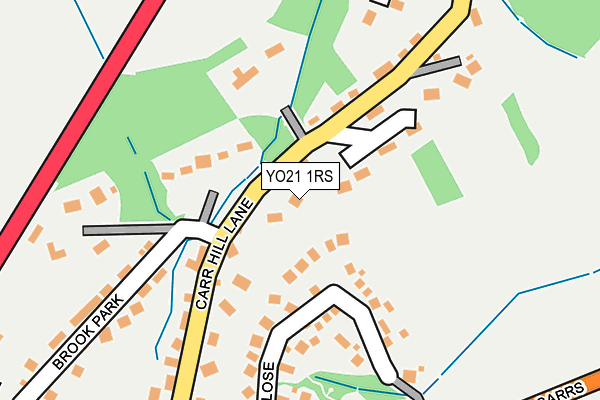 YO21 1RS map - OS OpenMap – Local (Ordnance Survey)