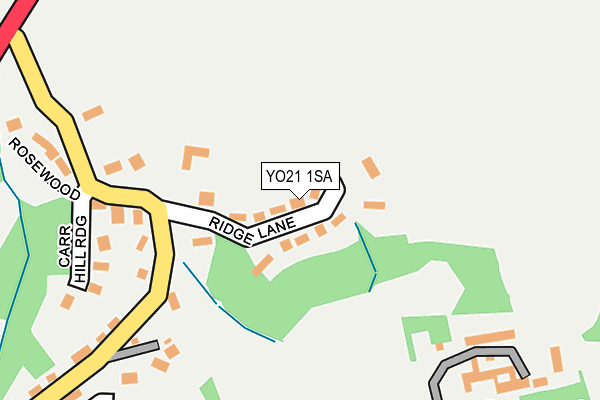 YO21 1SA map - OS OpenMap – Local (Ordnance Survey)