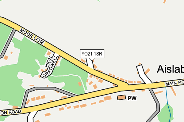 YO21 1SR map - OS OpenMap – Local (Ordnance Survey)