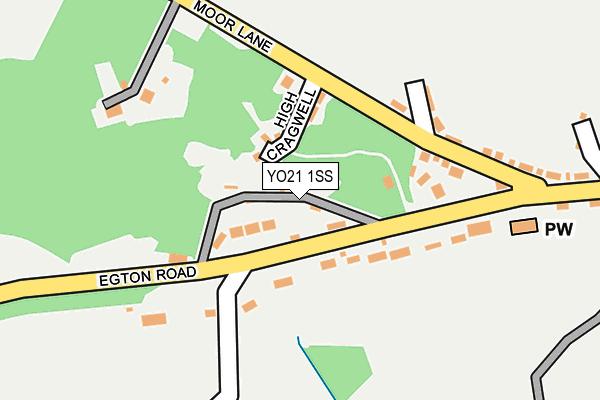 YO21 1SS map - OS OpenMap – Local (Ordnance Survey)