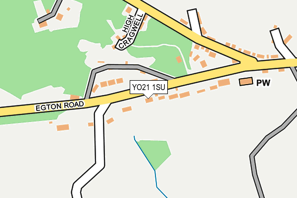 YO21 1SU map - OS OpenMap – Local (Ordnance Survey)