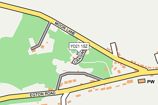 YO21 1SZ map - OS OpenMap – Local (Ordnance Survey)