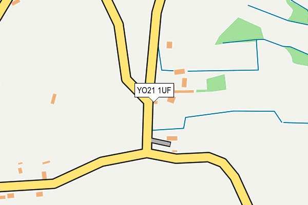 YO21 1UF map - OS OpenMap – Local (Ordnance Survey)