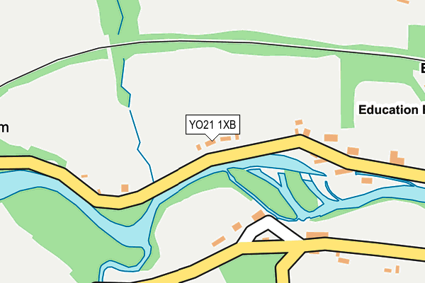 YO21 1XB map - OS OpenMap – Local (Ordnance Survey)