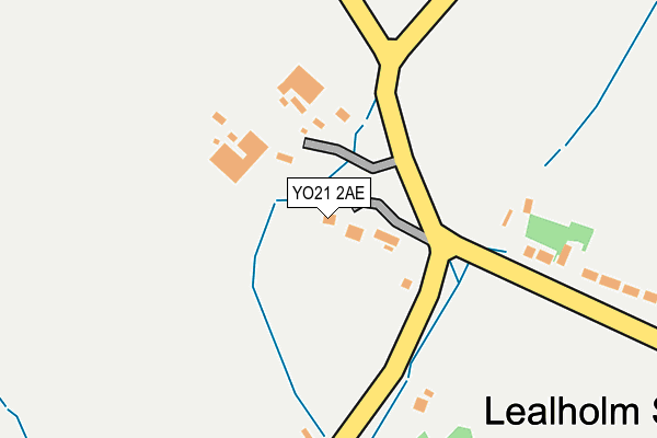 YO21 2AE map - OS OpenMap – Local (Ordnance Survey)