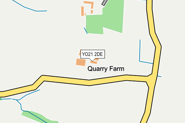 YO21 2DE map - OS OpenMap – Local (Ordnance Survey)
