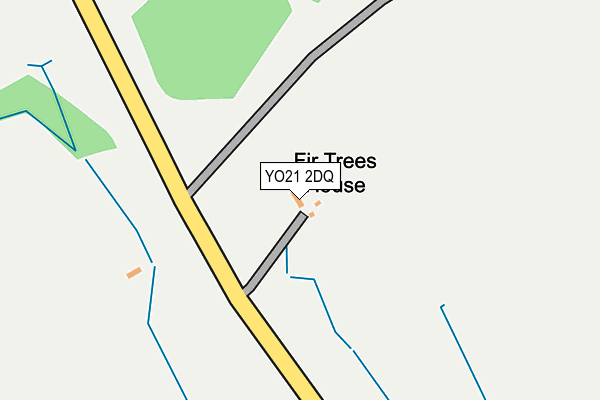 YO21 2DQ map - OS OpenMap – Local (Ordnance Survey)