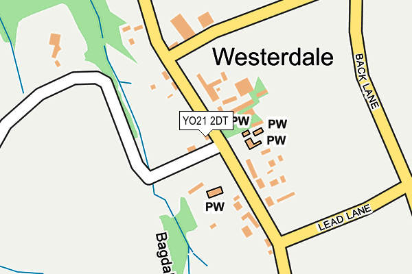 YO21 2DT map - OS OpenMap – Local (Ordnance Survey)