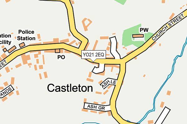 YO21 2EQ map - OS OpenMap – Local (Ordnance Survey)