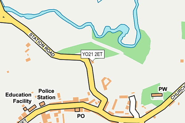 YO21 2ET map - OS OpenMap – Local (Ordnance Survey)