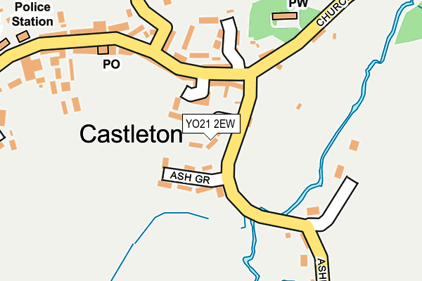 YO21 2EW map - OS OpenMap – Local (Ordnance Survey)