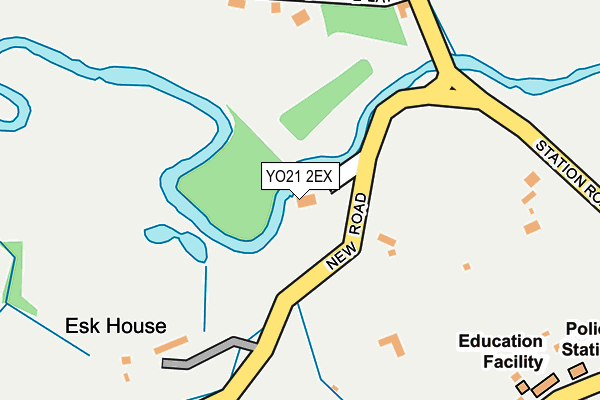 YO21 2EX map - OS OpenMap – Local (Ordnance Survey)