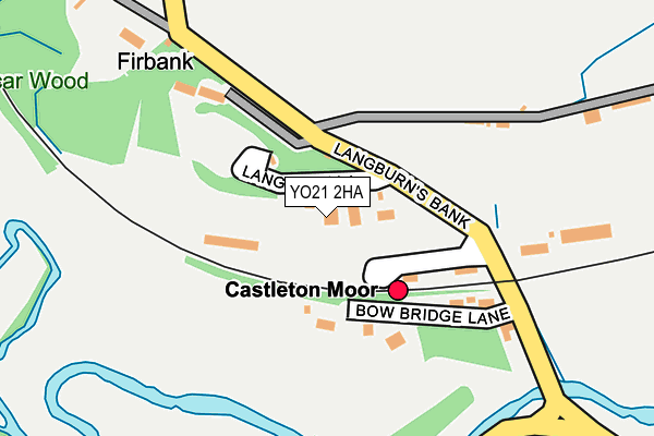 YO21 2HA map - OS OpenMap – Local (Ordnance Survey)