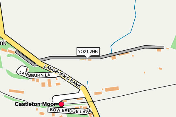 YO21 2HB map - OS OpenMap – Local (Ordnance Survey)