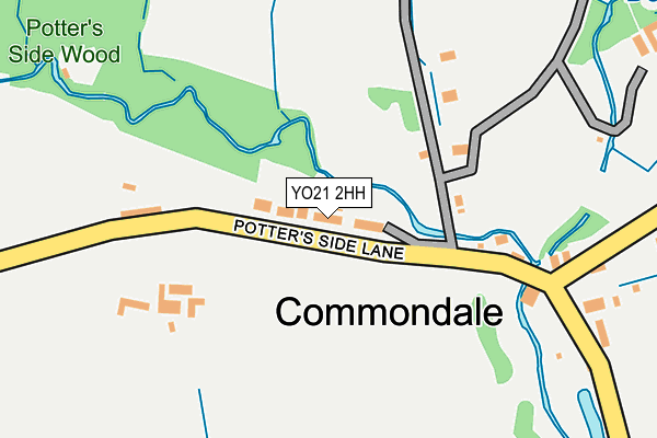 YO21 2HH map - OS OpenMap – Local (Ordnance Survey)