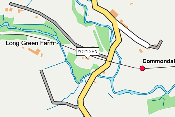 YO21 2HN map - OS OpenMap – Local (Ordnance Survey)