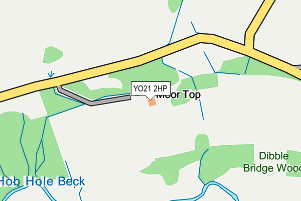 YO21 2HP map - OS OpenMap – Local (Ordnance Survey)