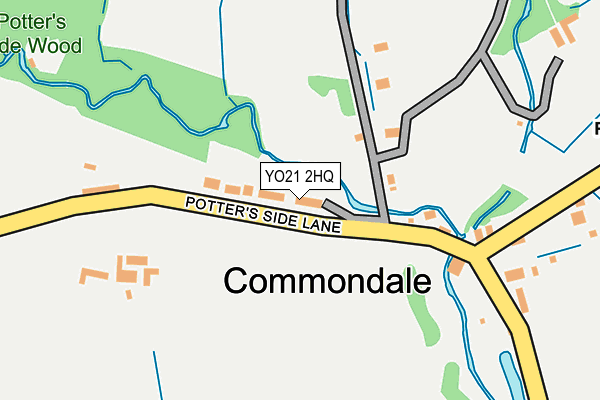 YO21 2HQ map - OS OpenMap – Local (Ordnance Survey)