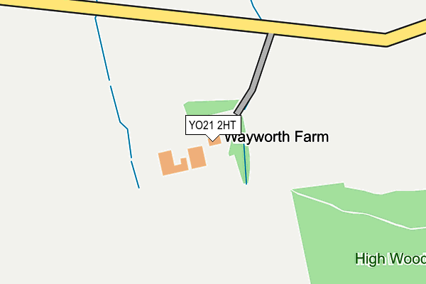 YO21 2HT map - OS OpenMap – Local (Ordnance Survey)