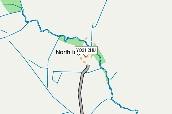 YO21 2HU map - OS OpenMap – Local (Ordnance Survey)