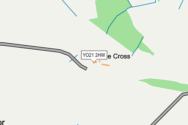 YO21 2HW map - OS OpenMap – Local (Ordnance Survey)