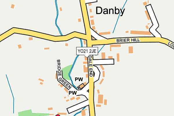 YO21 2JE map - OS OpenMap – Local (Ordnance Survey)