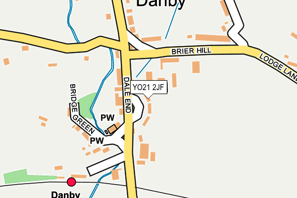 YO21 2JF map - OS OpenMap – Local (Ordnance Survey)