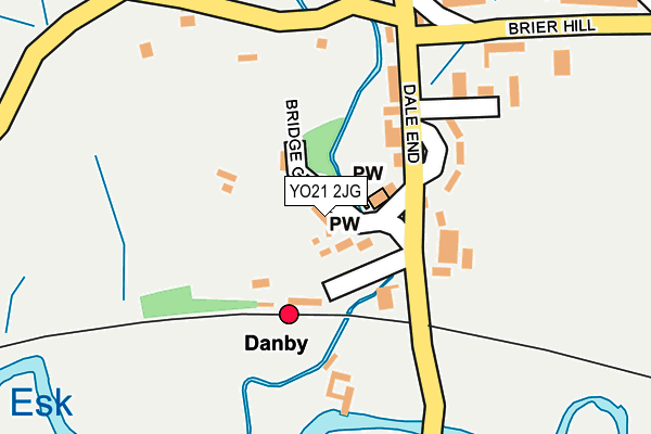 YO21 2JG map - OS OpenMap – Local (Ordnance Survey)