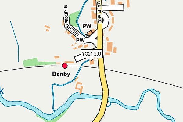 YO21 2JJ map - OS OpenMap – Local (Ordnance Survey)